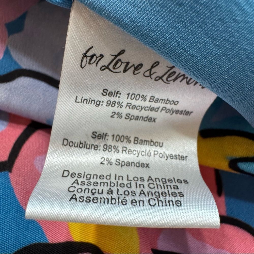 For Love & Lemons‎ Floral Maxi Dress  Size Medium 100% Bamboo - Picture 12 of 13